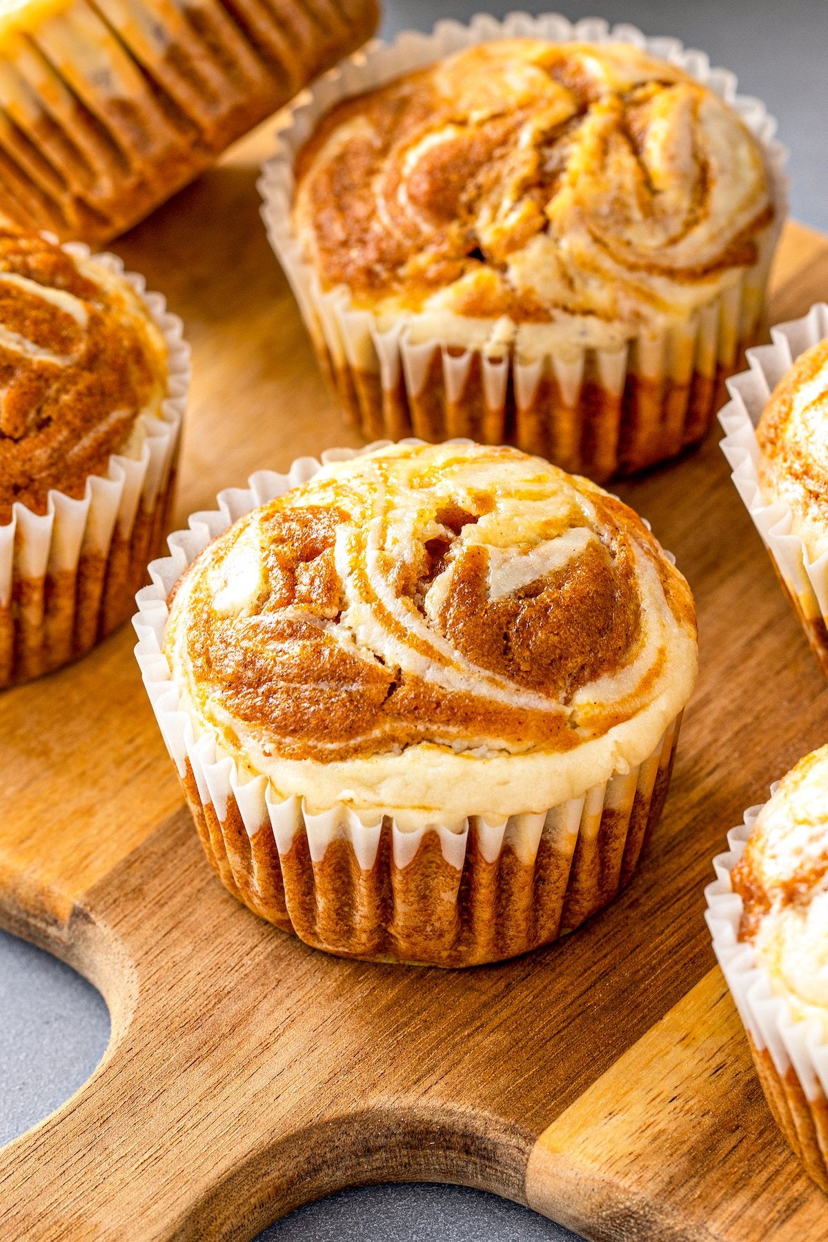 Pumpkin Cream Cheese Swirl Muffins