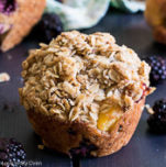 Blackberry Peach Muffins