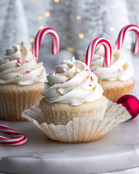 White Chocolate Peppermint Cupcakes