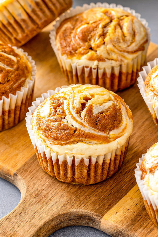 Pumpkin Cream Cheese Swirl Muffins